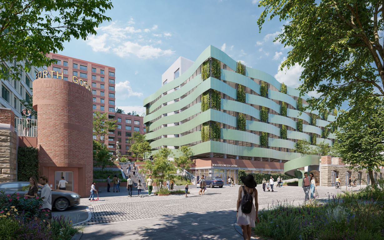 The reimagined site...