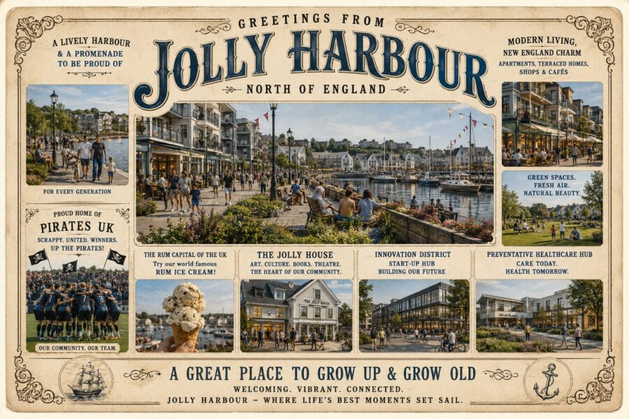Jolly Harbour version , AI generated image with ChatGPT